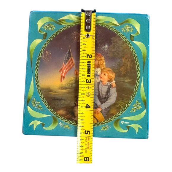 Reco Music Jewelry Box Sandra Kuck "Star Spangled Sky" Mirror Vintage READ - Picture 8 of 14